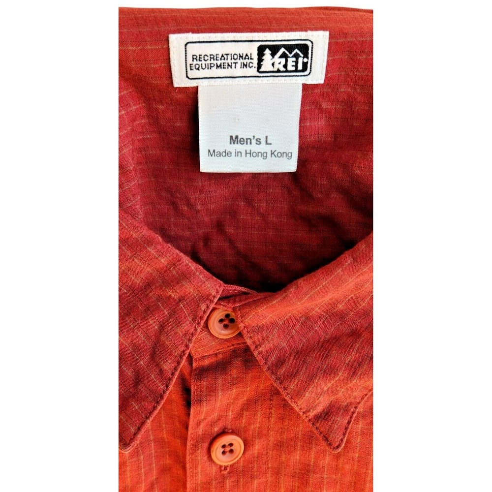 REI Button Up Short Sleeve Shirt Size L - Picture 5 of 5